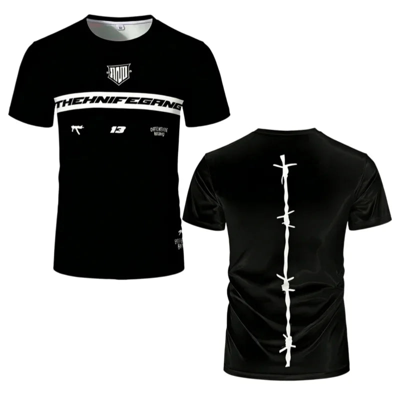 2026 New 3D Print Boxing RANDA Breathable Sportwear Men Fightwear Outdoor Casual  Short Sleeve Man Tops Tees Beach Surfing