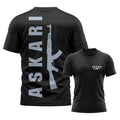 Askari Men's Boxing Fighting T-Shirt Summer Sports Fitness Breathable round Neck Short Sleeve Top for Outdoor Training