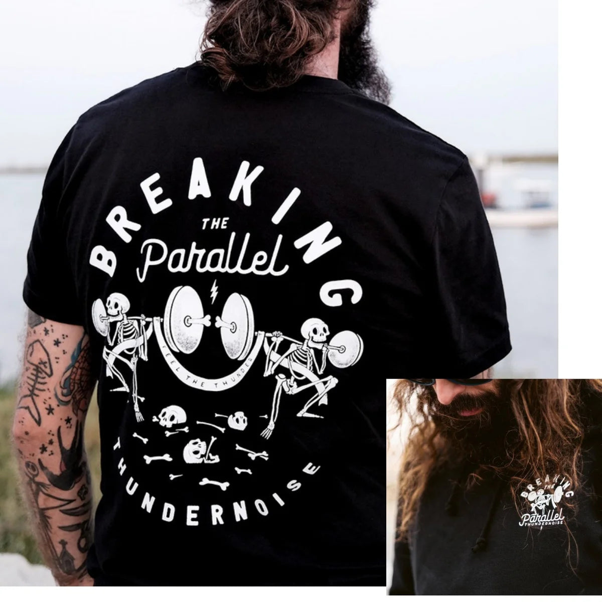 Thundernoise Breaking The Parallel Fitness Training Gym Leisure T-shirt Luxury Brand for Men and Women Top 2026 New Art