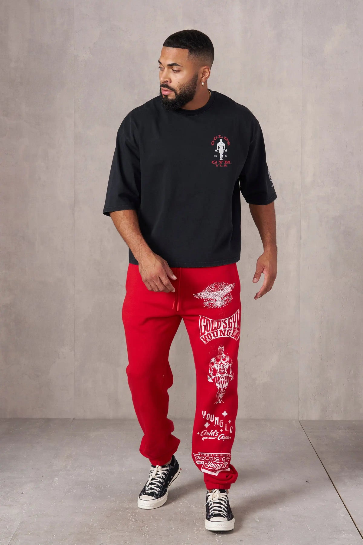 Summer new men's cotton T-shirt jogger sports fitness cotton slim short sleeve