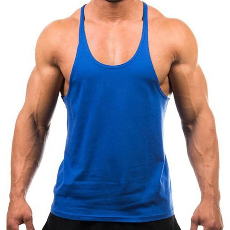 2025 New Bodybuilding Brand Jogger Gym Singlet Training Bodybuilding Tank Top Vest Shirt Sleeveless Fitness Cotton Shirt For Men