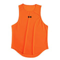 Gym Fitness Bodybuilding Sport Vests Mesh Breathable Quick Dry Running Tank Tops Mens Workout Muscle Casual Elastic T-shirts