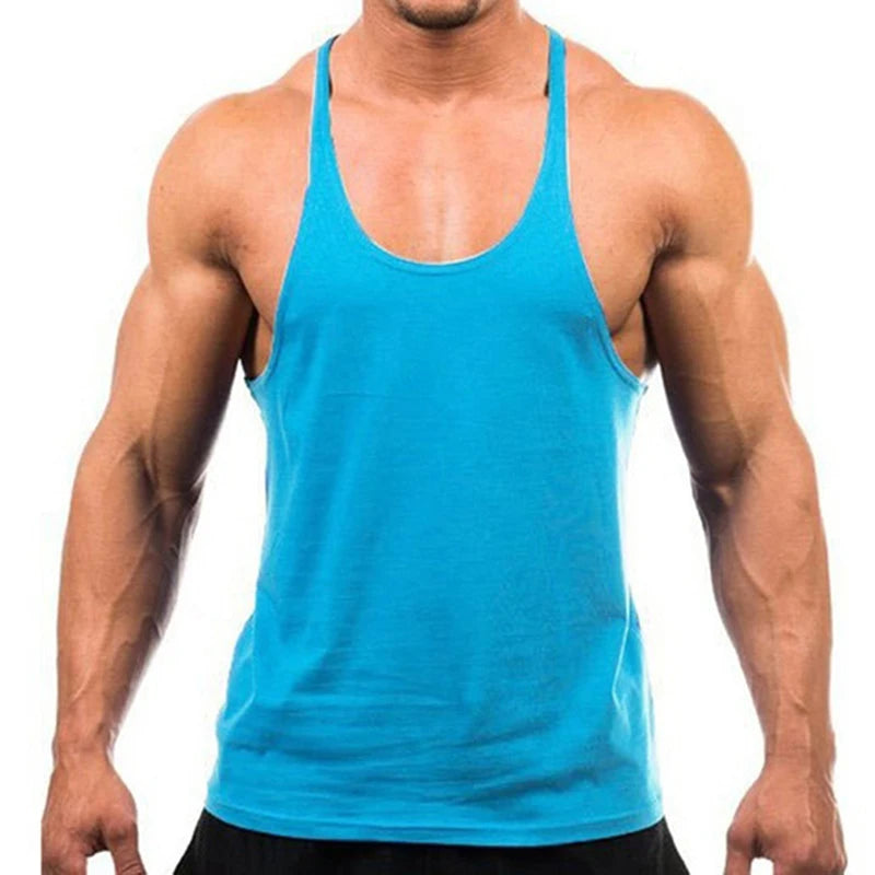 2025 New Bodybuilding Brand Jogger Gym Singlet Training Bodybuilding Tank Top Vest Shirt Sleeveless Fitness Cotton Shirt For Men