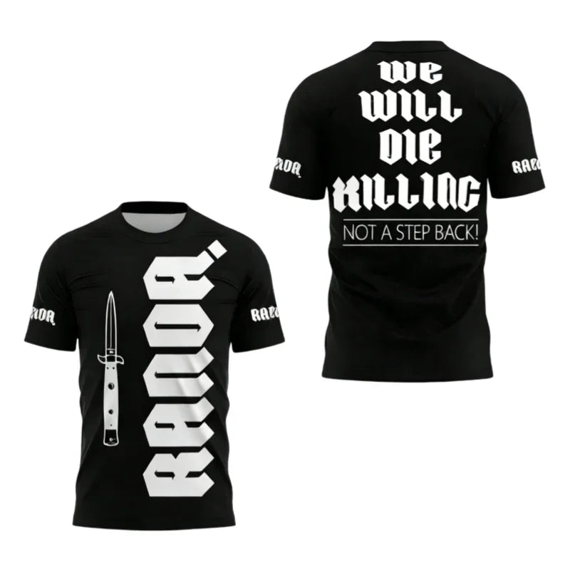 2026 New 3D Print Boxing RANDA Breathable Sportwear Men Fightwear Outdoor Casual  Short Sleeve Man Tops Tees Beach Surfing