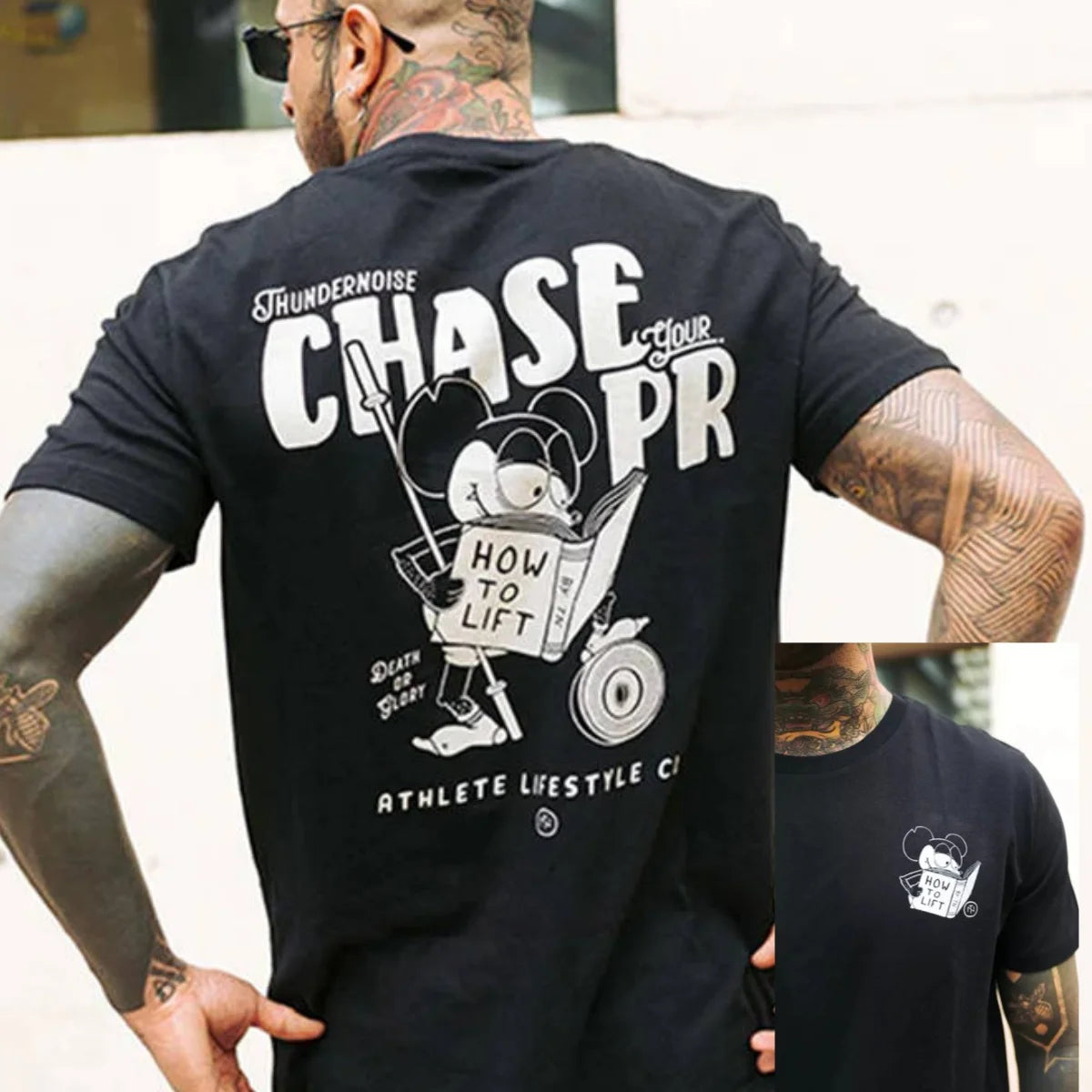 Thundernoise Breaking The Parallel Fitness Training Gym Leisure T-shirt Luxury Brand for Men and Women Top 2026 New Art