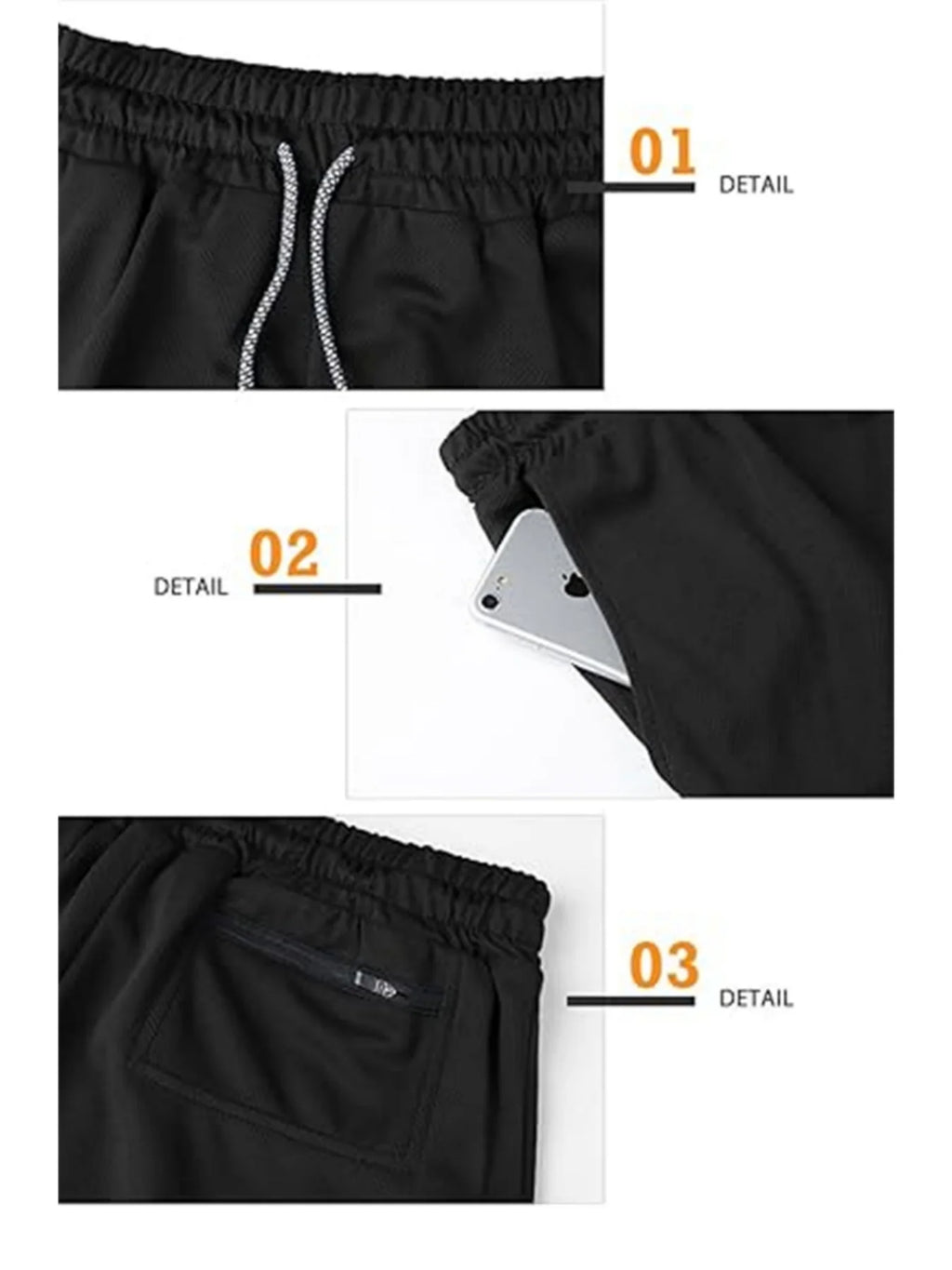 Print 2in1 Running Shorts for Men Gym Workout Compression Shorts with Phone Pocket Towel Loop Summer Sport Athletic Activewear