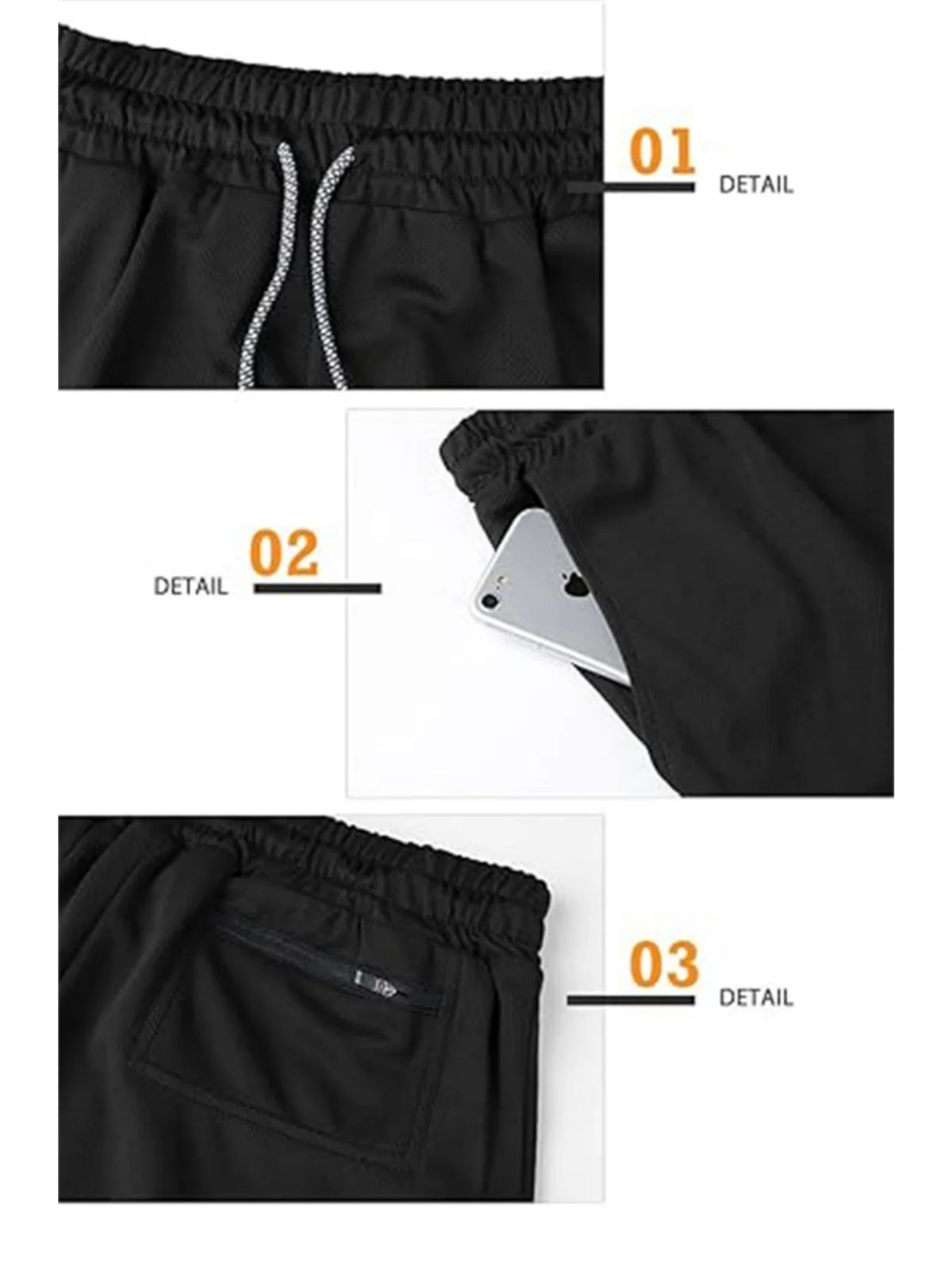 Print 2in1 Running Shorts for Men Gym Workout Compression Shorts with Phone Pocket Towel Loop Summer Sport Athletic Activewear